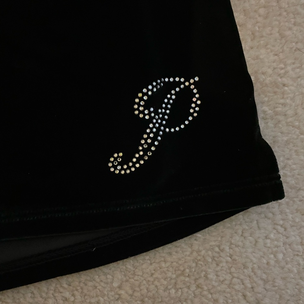 VS. PINK bling dark green velvet sleep shorts XXL like new - Picture 3 of 5
